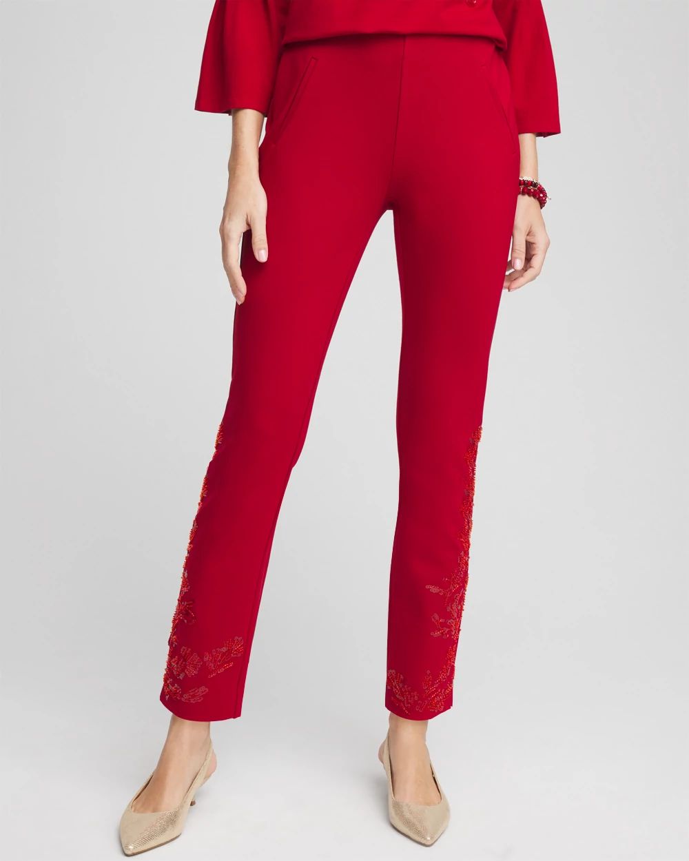 Juliet Embellished Ankle Pants | Chico's